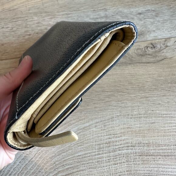 Kate Spade Long Trifold Black Leather Wallet - Picture 11 of 16